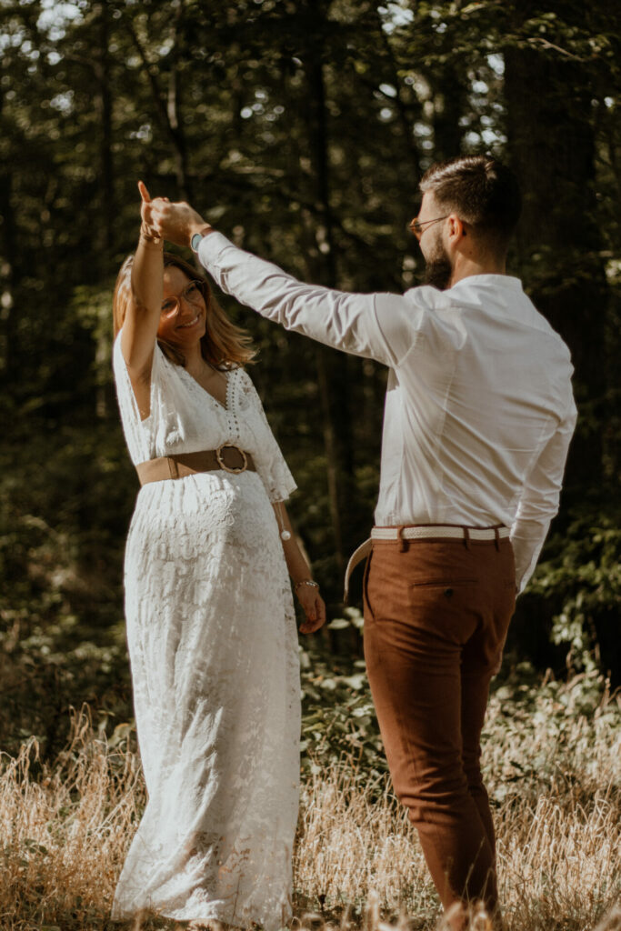 Séance grossesse en forêt avec Turcato Photographies